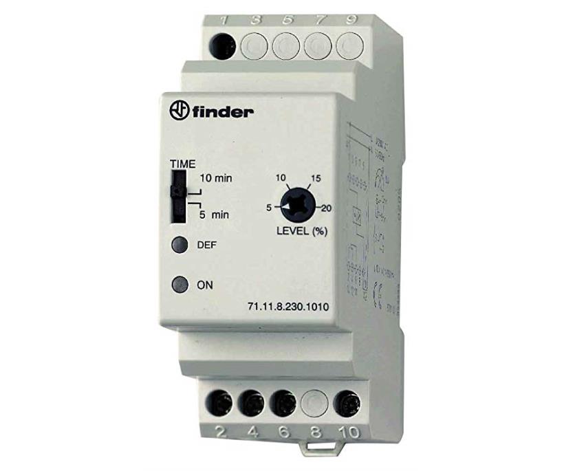 1-phase, Under/Over voltage (adjustable +- 5 ~ 20%UN) monitoring relay 71.11.8.230.1010 - FINDER